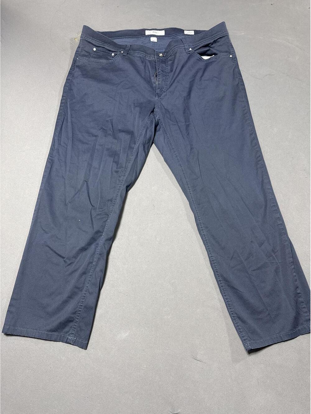Brax Feel Good Mens Cooper Fancy Regular Fit Pants Blue Size 40 x 32